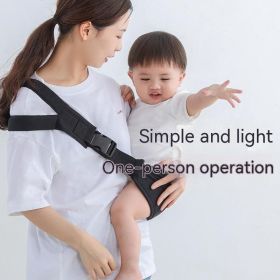 Multi-functional Children's Crossbody Front Holding Strap (Color: black)