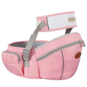 Baby Sling Waist Stool Front Holding Type Front And Rear Dual Purpose Baby Breathable (Option: Pink B)