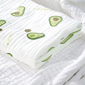 Baby Cotton Super Soft Absorbent Gauze Bath Towel (Option: Avocado-95x75cm)