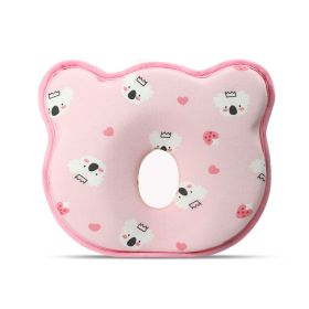 Cartoon Four Seasons Baby Headrest Anti-deviation Head Shaping For Children And Kids Pillow (Option: Strawberry Love Bear-25 √ó 23 √ó 3)