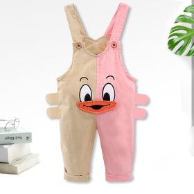 Fashion Color Matching Baby Single-tooth Mandarin Duck Pants Thin (Option: 2style-85cm)