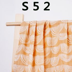 Newborn Baby Swaddling Quilt Pure Cotton Gauze Bath Towel Swaddling Wrapping Towel (Option: S52-120 √ó 110cm)