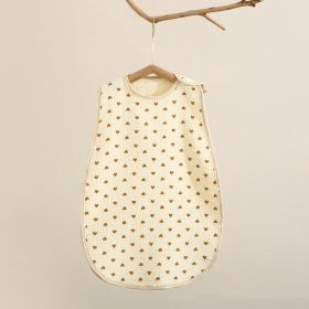 Newborn Baby Crepe Gauze Sleeping Bag Four Seasons Universal (Option: Love-70cm)