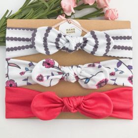 Headband Children's Hairband Printed Headwear (Option: A35)