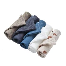 5-piece Baby Towel Plain Cotton Face Towel (Option: 5pcs K-Default Item)