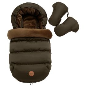 Newborn Anti-kicking Blanket Autumn And Winter (Option: Army Green)
