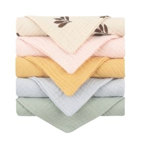 5-piece Baby Towel Plain Cotton Face Towel (Option: 5pcs R-Default Item)