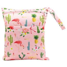 Diaper Bag 30 36cm Baby Double Zipper Printing Waterproof Diaper Bag (Option: Style 59-30x36cm)