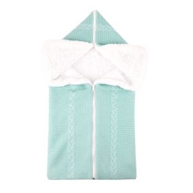 Baby Outdoor Baby Stroller Zipper Sleeping Bag Cover Blanket 2in1 (Option: Green-One size)