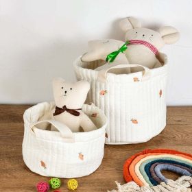 Baby Embroidered Pattern Baby Bottle Storage Basket (Color: orange, Size/Age: Average Size (0-12Y))