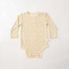 Baby Floral & Heart Pattern Soft Cotton Long Sleeved Onesies