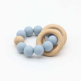 Baby Multicolor Chewable Teether Chain Soothing Chain (Color: Blue, Size/Age: Average Size (0-8Y))