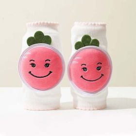 Baby 3D Cartoon Patched Pattern Mesh Breathable Design Anti-Fall Knee Pads (Color: pink, Size/Age: Average Size (0-6Y))