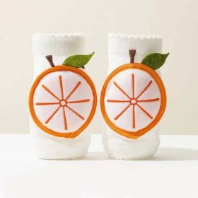 Baby 3D Cartoon Patched Pattern Mesh Breathable Design Anti-Fall Knee Pads (Color: orange, Size/Age: Average Size (0-6Y))