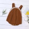 Baby Boy And Girl 1pcs Lace Design Solid Color Sleeveless Onesies