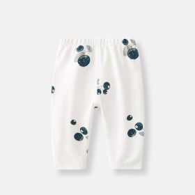 Baby Allover Fruit Graphic Trousers Long Pant (Color: Blue, Size/Age: 73 (6-9M))