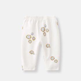 Baby Allover Fruit Graphic Trousers Long Pant (Color: White, Size/Age: 100 (2-3Y))