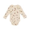 Baby Floral & Animals Graphic Envelope Collar Or Side Opening Design Bodysuit