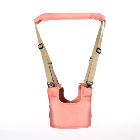Autumn Winter Baby Walk Learning Belt Breathable Anti-strangulation Drop-resistant Baby (Color: pink)