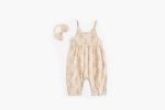 Baby Girl Floral Print Pattern Backless Design Sleeveless Rompers With Handband