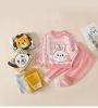 Baby Cartoon Bunny & Striped Graphic Pullover Sweater Combo Trousers 2 Pieces Sets