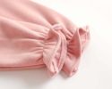 Baby Girl 1pcs Cherry & Slogan Pattern Doll Neck Longsleeve Onesies