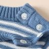 Baby Cartoon Bunny & Striped Graphic Pullover Sweater Combo Trousers 2 Pieces Sets