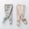 Baby Cartoon Pattern Long Sleeved Onesies Combo Striped Pantihose Sets
