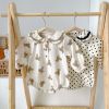 Baby Dot & Bear Graphic Long Sleeve Onesies In Autumn Outfits