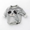 Baby Cartoon Pattern Long Sleeved Onesies Combo Striped Pantihose Sets