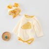 Baby 1pcs Cartoon Graphic Soft Cotton Long Sleeves Bodysuit With Hats