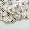 Baby Dot & Bear Graphic Long Sleeve Onesies In Autumn Outfits