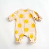 Baby Cartoon Sun Pattern Snap Button Long Sleeved Romper In Spring & Autumn