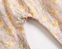 Baby Girl Floral Print Pattern Backless Design Sleeveless Rompers With Handband