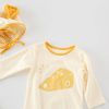 Baby 1pcs Cartoon Graphic Soft Cotton Long Sleeves Bodysuit With Hats