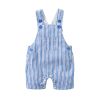 Baby Boy Lapel Solid Bodysuit Combo Striped Graphic Crotch Overall Sets