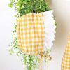Baby Girl Grid Pattern Ruffles Collar Sleeveless Romper