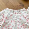 Baby Girl Floral Print Short-Sleeved Round Collar Onesies