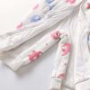 Baby Cartoon Elephant Pattern Zipper Front Design Rompers With Hat
