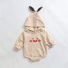 Baby Cartoon Pattern Korean Style Onesies With Hat
