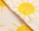 Baby Cartoon Sun Pattern Snap Button Long Sleeved Romper In Spring & Autumn
