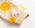Baby Cartoon Sun Pattern Snap Button Long Sleeved Romper In Spring & Autumn