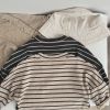 Baby Boys And Girls Striped Pattern O-Neck Long Sleeved Tops
