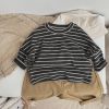 Baby Boys And Girls Striped Pattern O-Neck Long Sleeved Tops