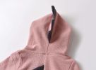Baby Boy Solid Dinosaur Pattern Zip Design Hoodie Jumpsuit