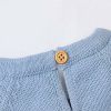 Baby Cartoon Fox Graphic Long Sleeves Triangle Knitted Romper Jumpsuit In Autumn