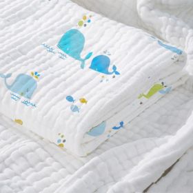 Baby Cotton Super Soft Absorbent Gauze Bath Towel (Option: Underwater world-110x140cm)